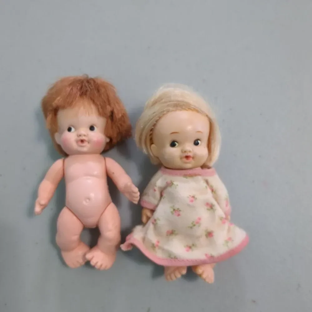 Vintage Baby PeeWee Doll Blonde Jointed Uneeda lot of two dolls Hong Kong